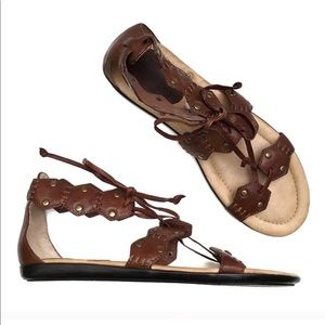 FYRE leather gladiator sandals